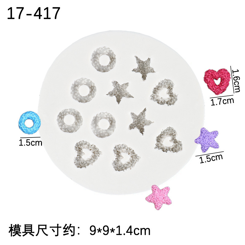 Una variedad de crema postre helado galletas molde silicona aromaterapia vela fresa donut accesorios creativos