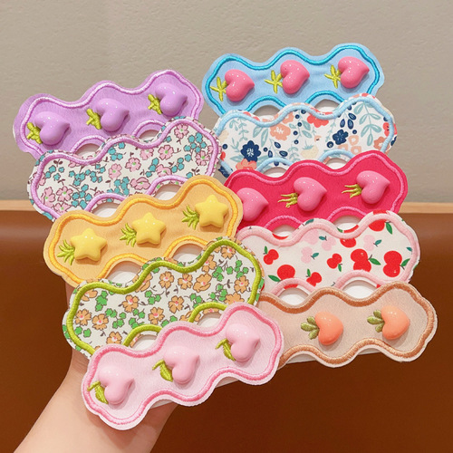 Children's Velcro Hair Accessories for Girls: Cute Cartoon Hair Clips to Tame Flyaways, Perfect for Bangs and Headwear