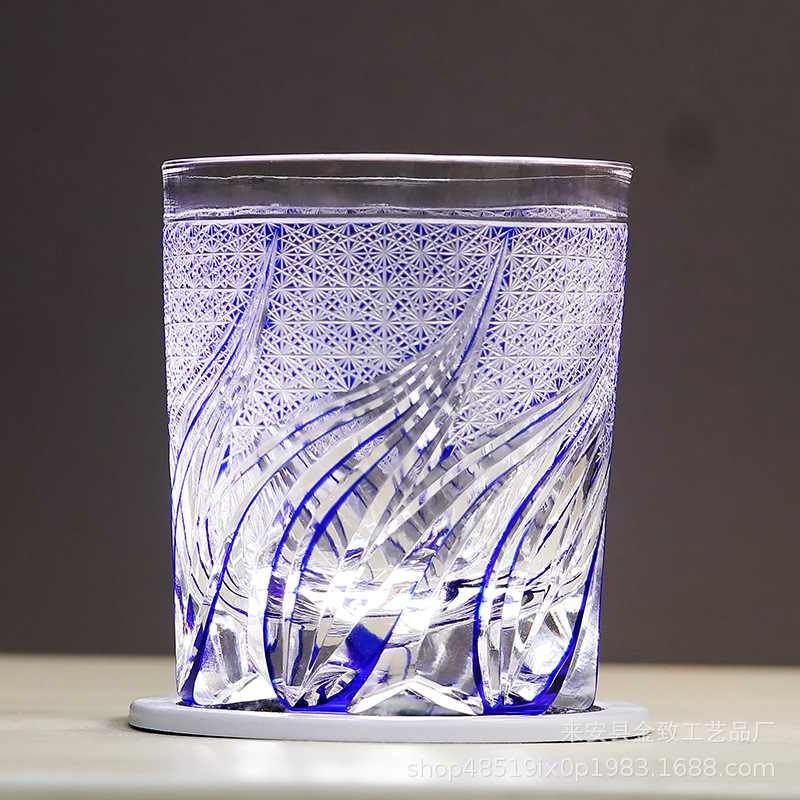 Copa de cristal Edo de estilo japonés, copa de whisky, copa de vino hecha a mano de alta calidad, copa de bar, copa de cerveza, regalo