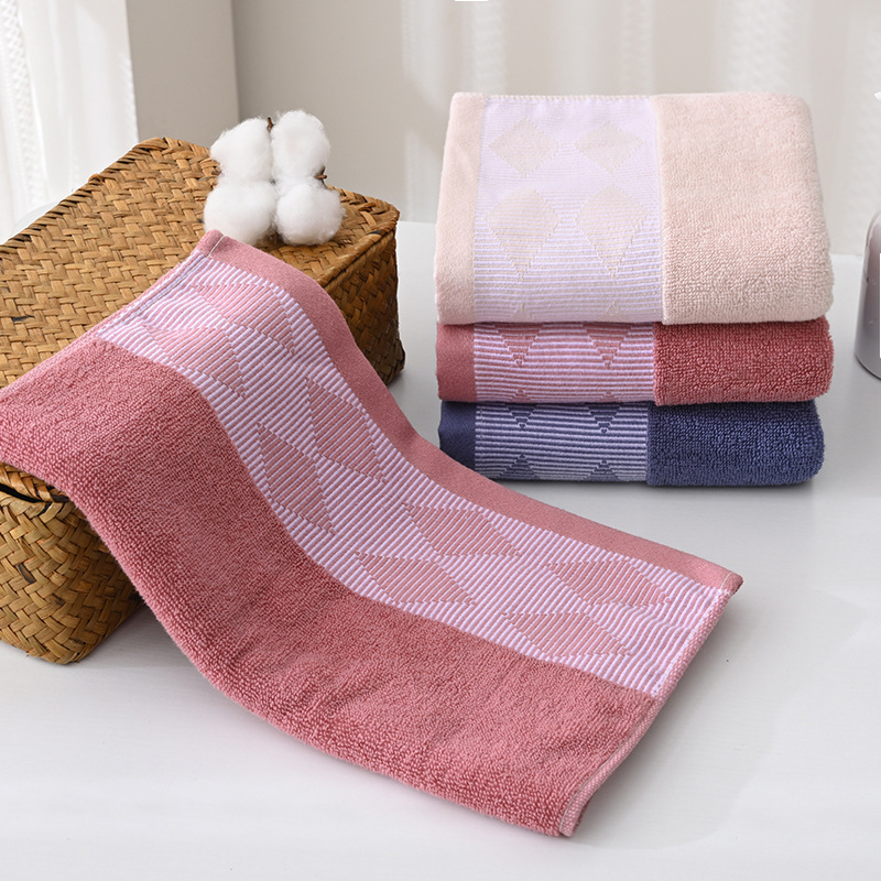 Toallas de algodón puro, tipo A, al por mayor, gruesas, suaves, absorbentes, de poliéster y algodón, toallas faciales para adultos, de secado rápido, para lavarse la cara.