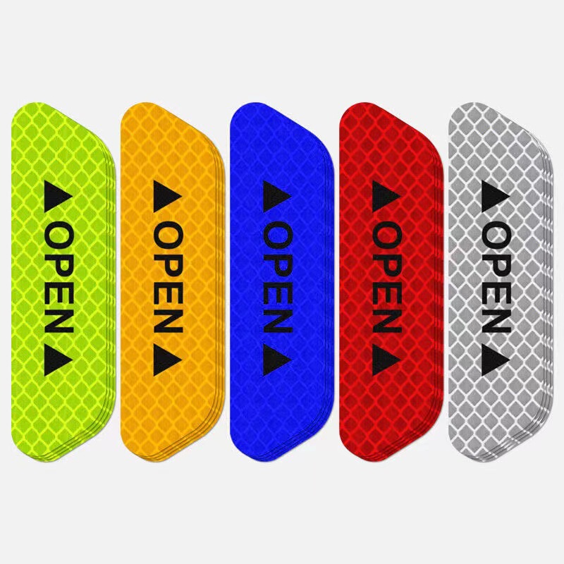 Door wheel eyebrow rear bumper reflective stickers personalized warning stickers OPEN car stickers personalized decorative stickers General manufacturers wholesale
