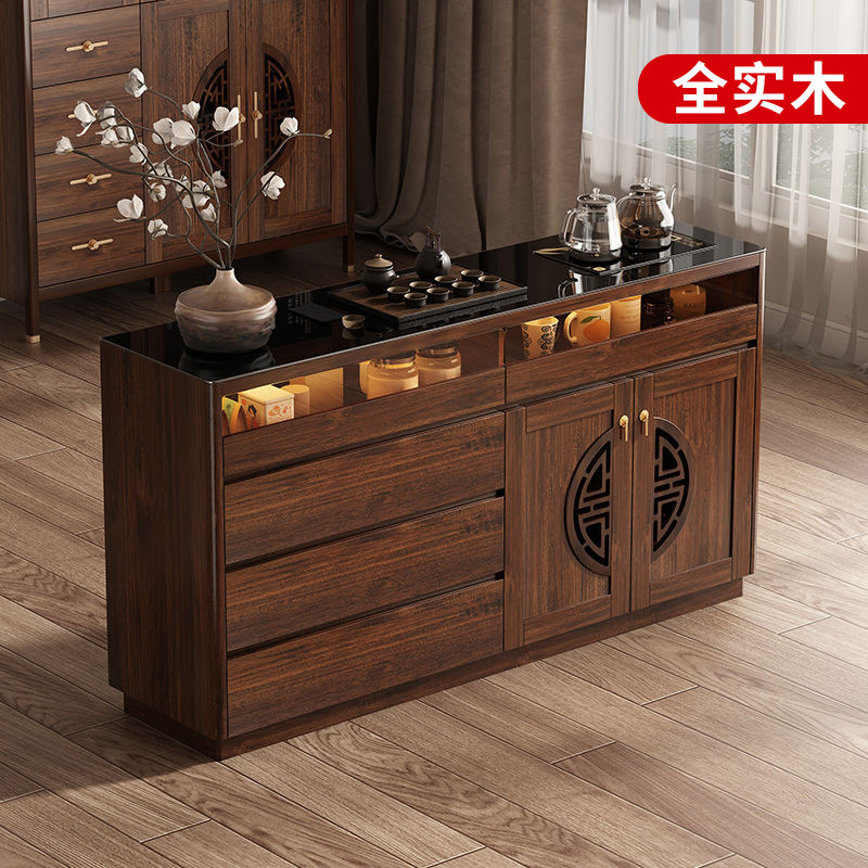 New Chinese Intelligent Tea Bar Machine 2025 New Household Sideboard Tea and Water Integrated Cabinet Water Dispenser Bottom Water
