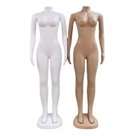厂家直销大胸翘臀欧美女模特无头新塑料防摔全身人体模特服装道具