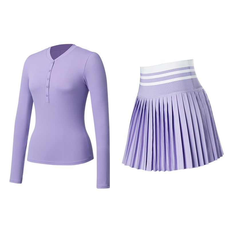 [Set] ropa de yoga de mangas largas, ropa de acondicionamiento físico para mujeres que corren al aire libre, entrenamiento de Pilates ventilado, chaqueta Henry