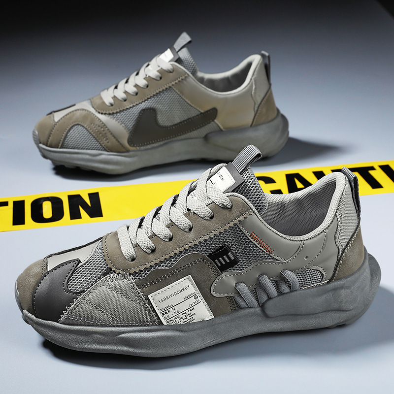 Men's shoes spring breathable 2025 new mesh sports casual running design niche travel dad versatile trendy shoes 3