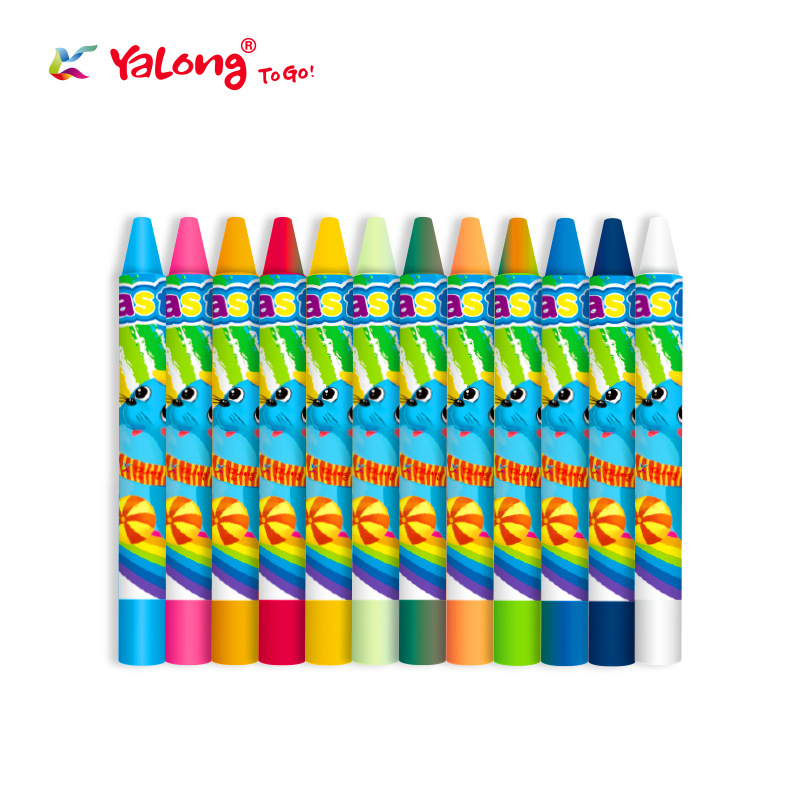 Crayones de Dibujo Escolar de 12/24 Colores para Estudiantes y Arte