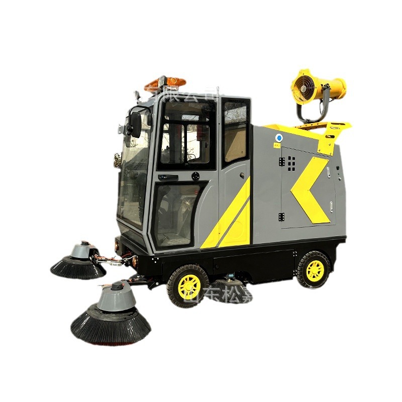 Vehículo de limpieza de polvo eléctrico totalmente automático de barrido de carretera equipo de barrido móvil de barrido de suelo sanitario al aire libre barrido de coche