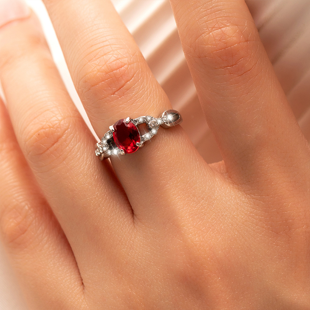Womenu0027S Elegant Fashion Geometric Heart Butterfly Metal Rings Plating Artificial Rhinestones