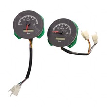 玛西尔四轮电动巡逻车电量显示时速里程电子表盘圆形数字指针仪表