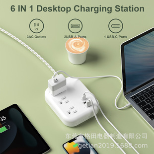 Customized Multifunctional Cross-Border Us Standard Us Power Strip 1.5m Rows of One to Six Us Standard Power Strips with USB