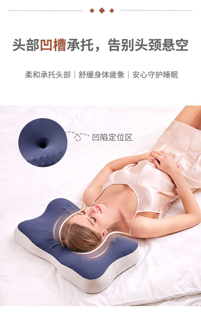 Cross-border Cervical Spine Support Sleep Cloud Pillow Neck Pillow Ergonomic Memory Foam Pillow Sleeping Side Sleep Memory Pillow