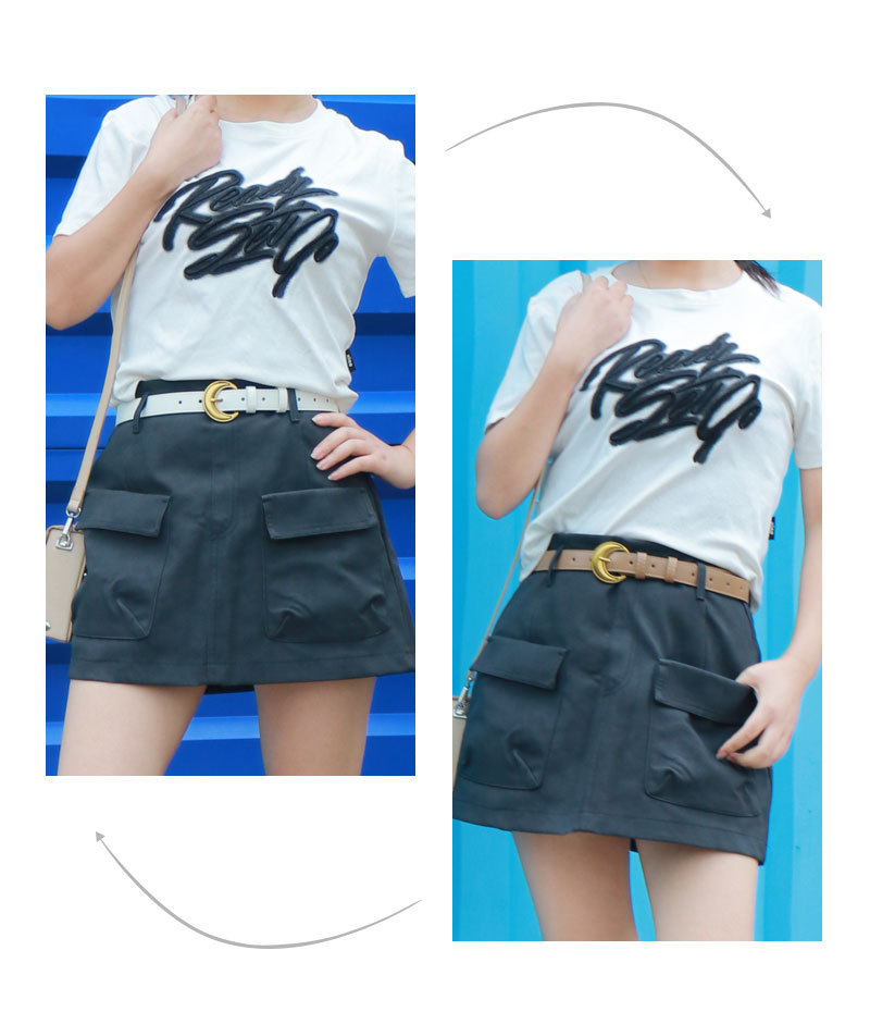 82g Weight Belt Classification Retro Simple Style Solid Color Pu Leather Alloy Plating Women's Leather Belts