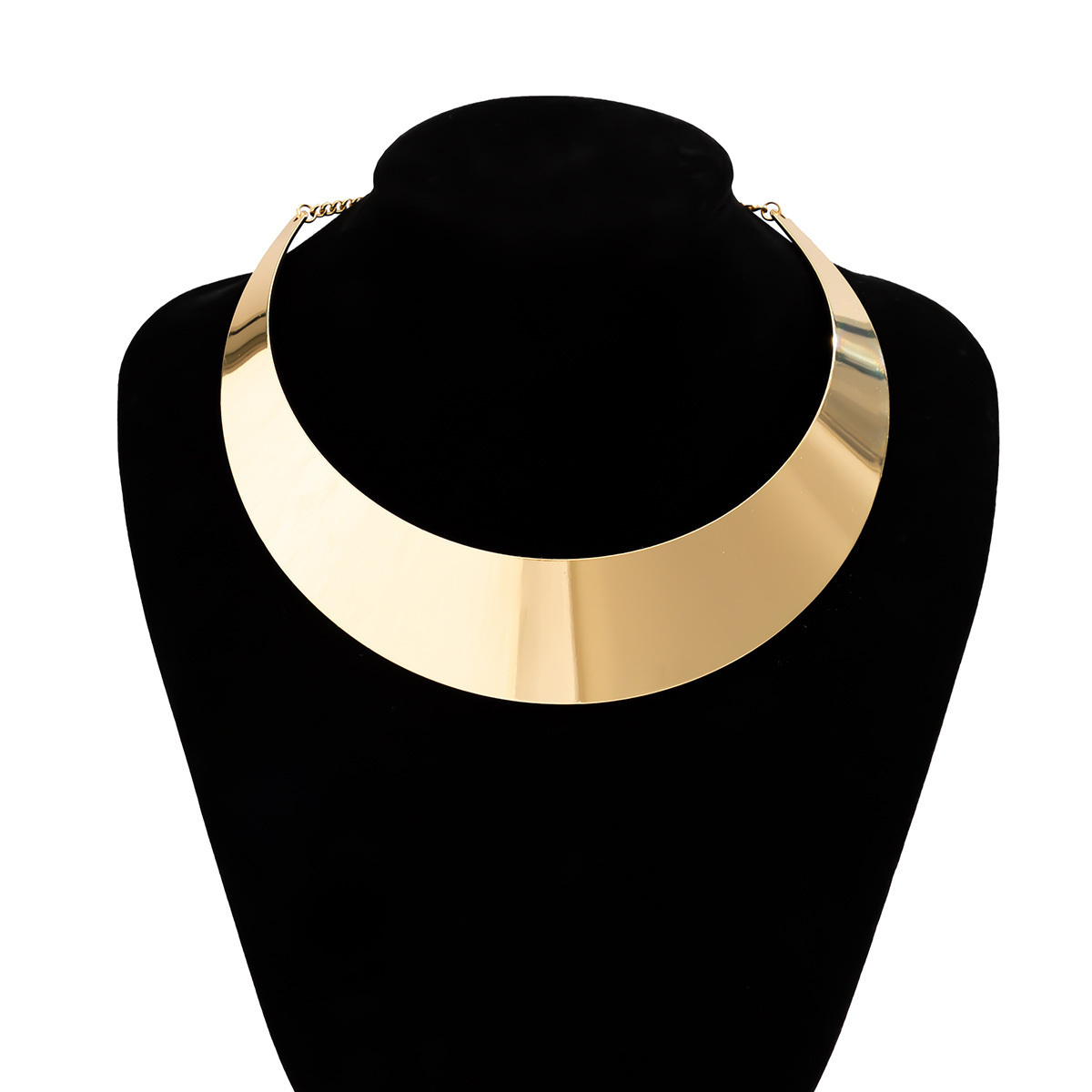 Europa y América cruzada de moda simple collar en V hombre moda callejera collar mujer hip-hop retro collar