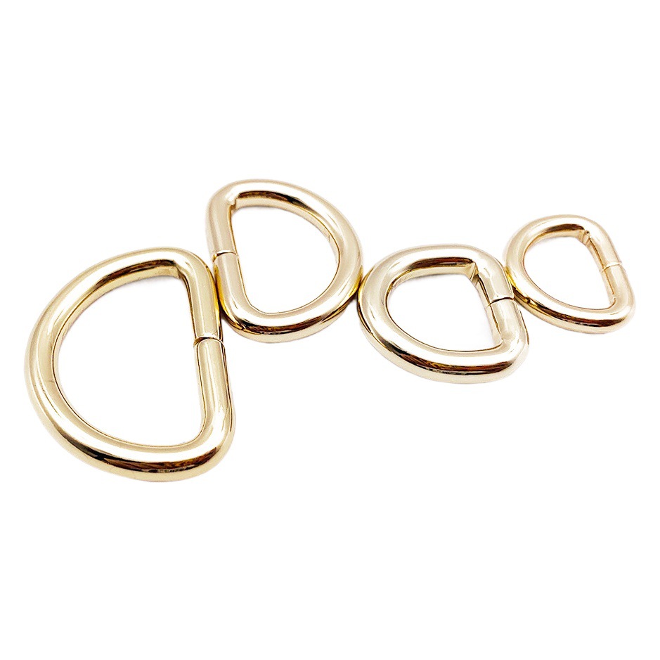 Venta caliente en stock fábrica directa de alta gama accesorios de hardware de alambre de hierro D hebilla Bolsa De mujer hebilla de alambre de hierro image 1