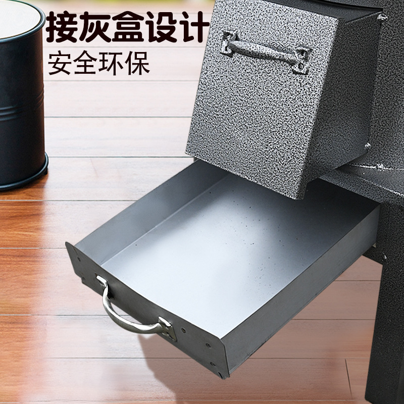 Estufa de Leña de Acero Inoxidable para Uso Doméstico, Estufa de Carbón, Utensilios de Cocina Portátiles para Acampar al Aire Libre, Estufa de Barbacoa para Quemar Leña.