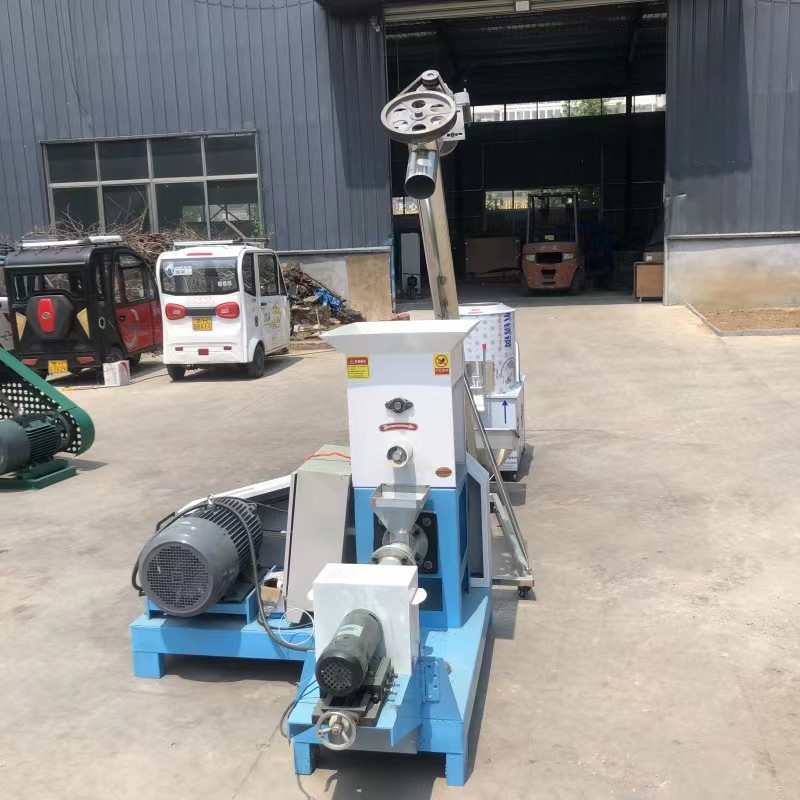 饲料颗粒机 玉米大豆豆粕膨化设备 水产鱼饲料膨化机狗粮加工设备