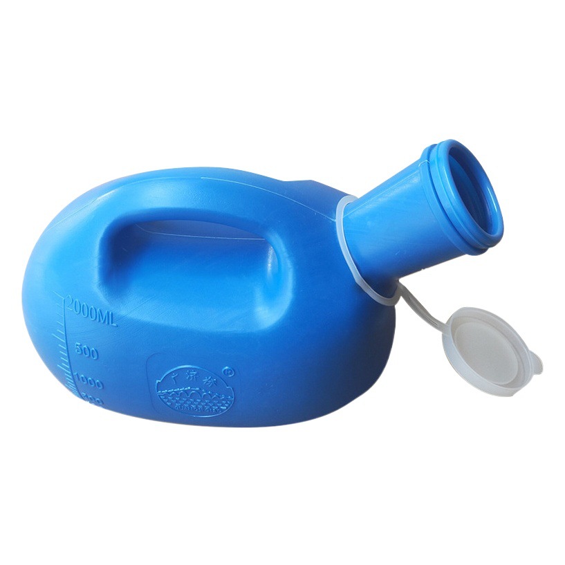 Men's Urinal 2000ml with Scale, Thickened with Lid, Household Night Urinal for the Elderly, Portable Bed Urinal, Wholesale
