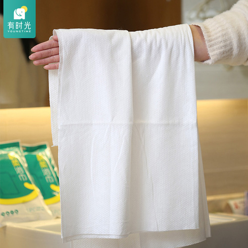 When you have time, disposable towel plus large bath towel and face towel travel alone in hotel hotel portable absorbent bath towel