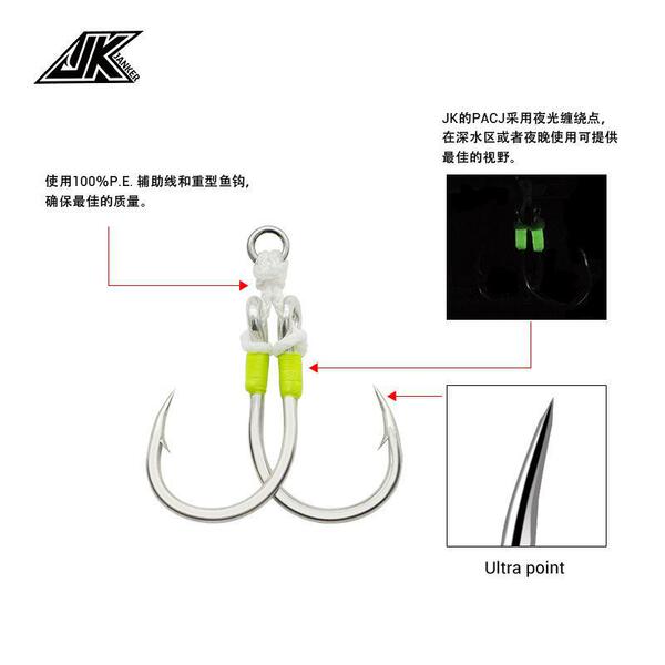 JK swordsman tied with 304 solid stainless steel ring luminous wire…