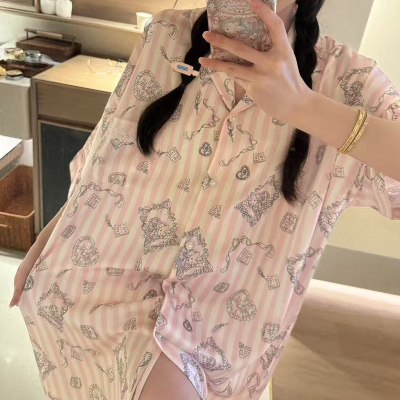 크림 KT—셔츠 드레스