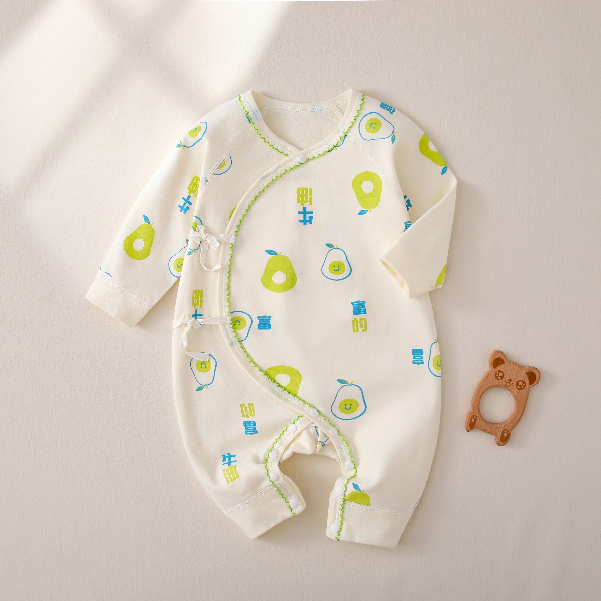 Recién nacido recién nacido Ropa niños y niñas bebé mono primavera y otoño pijamas mameluco mariposa ropa todo puro algodón