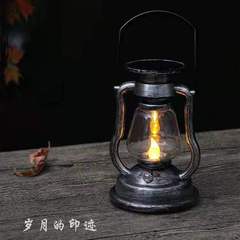 国境を越えた新しい太陽エネルギー復古灯油led屋外防水庭園庭園装飾灯