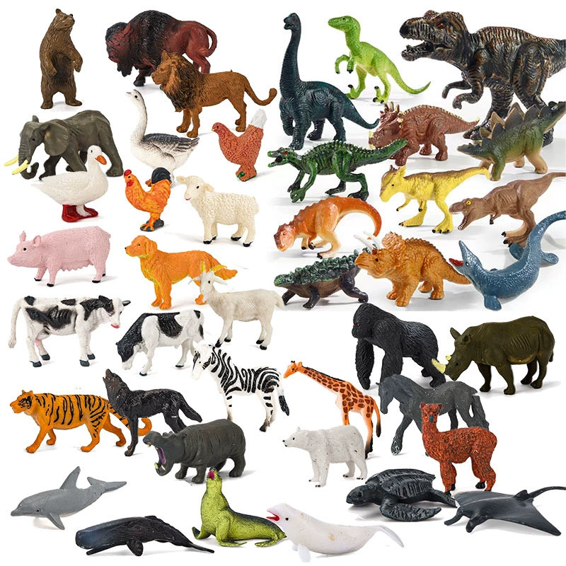 Игрушки-динозавры для трансграничной торговли, птицы из морского мира, мягкие резиновые детские модели динозавров, развивающий песочный столик