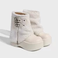 Platform Winter Boots, Women's Shearling-Style Lined, Warm Platform Sole, Sizes 35–40