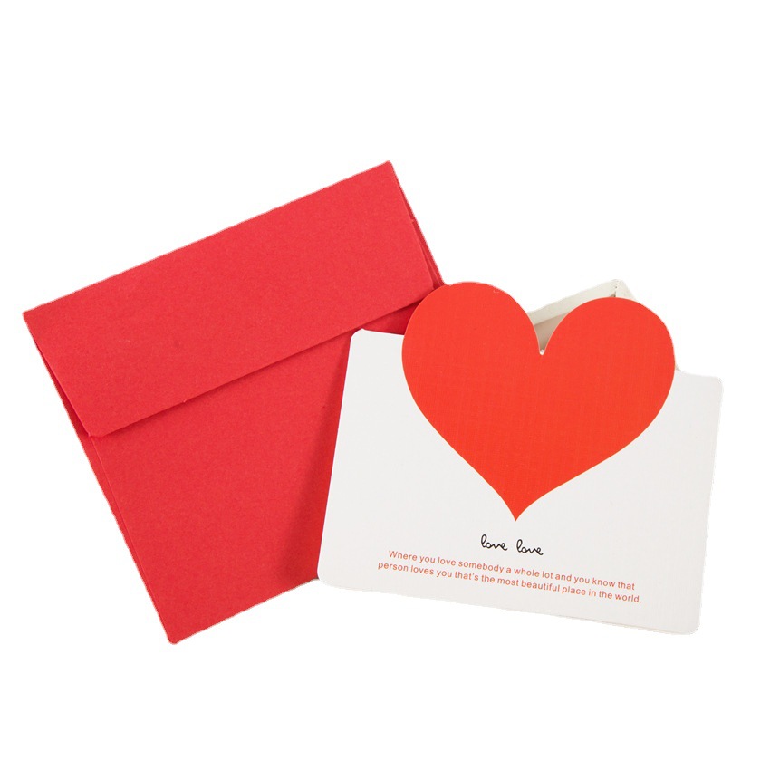 Creativo negocio simple amor tarjeta de felicitación Tarjeta de juramento Tarjeta de bendición de boda Tarjeta de mensaje creativo fábrica al por mayor