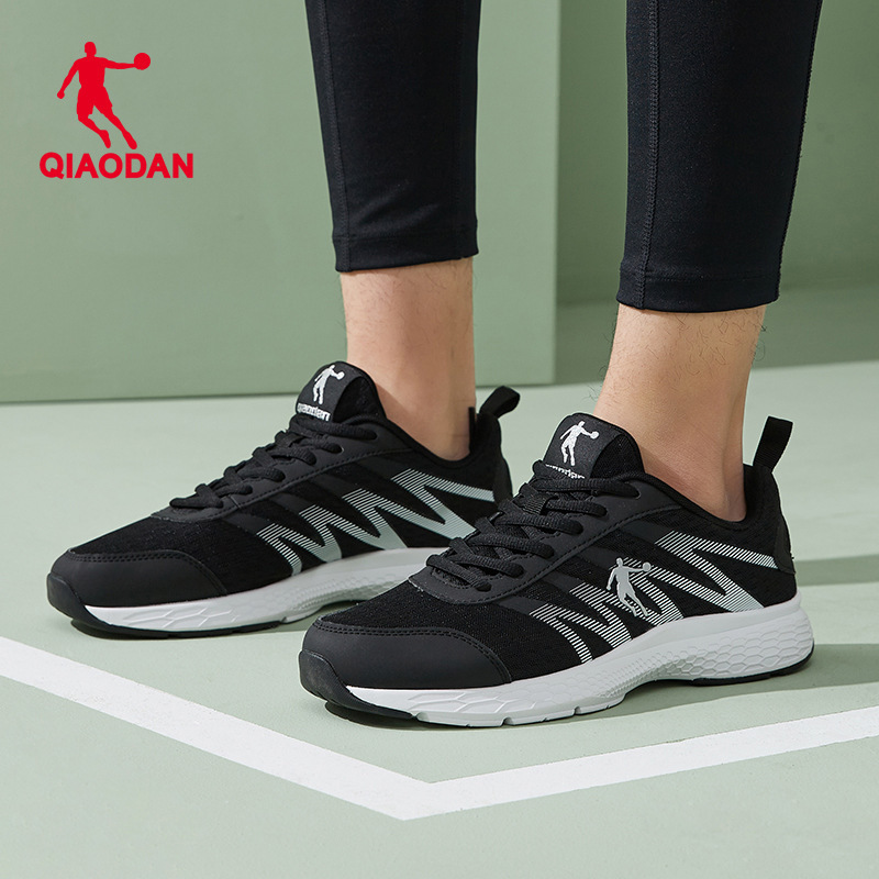 Jordan Sports Shoes Men's Summer Mesh Breathable Running Shoes Shock-Absorbing Lightweight Non-Slip Black Running Shoes Men's Official