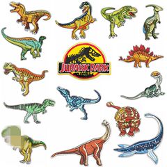 Jiansheng Cross-border Dinosaur Computer Embroidered Patch Clothes Decoration Patch Embroidery Fabric Patch Back Glue Hot Patch
