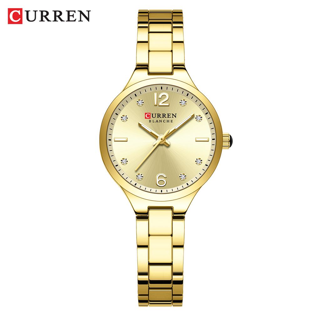Curren/Karien 9105 Reloj de mujer Reloj de mujer de moda Reloj de cinturón de acero casual Reloj de comercio exterior transfronterizo