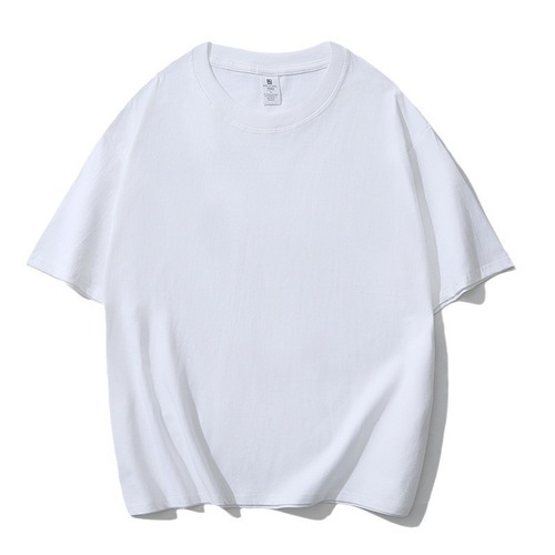 Short-sleeved men's T-shirt, fashionable casual clothes, fashionable solid color T-shirt, loose bottomed shirt, women's couple's wear
