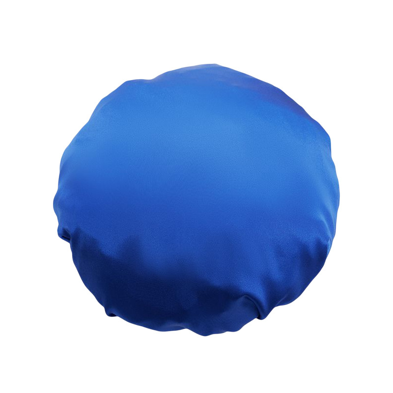 Gorro de Ducha de Doble Capa de Imitación de Seda con Banda Elástica y Hebilla, Ajustable para Viajes y Baño en Casa, Gorro para el Cuidado del Cabello para Mujer