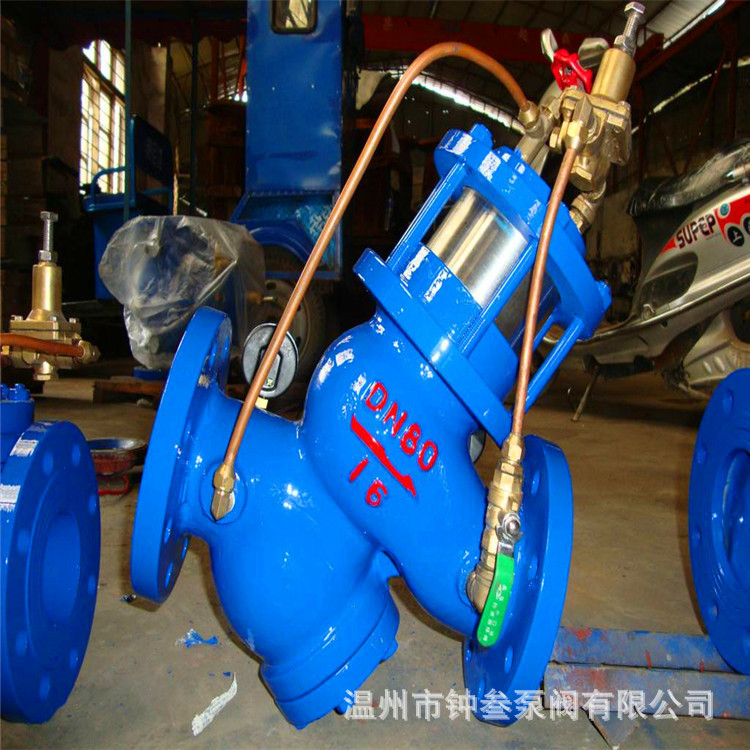 YQ98004-10C 过滤活塞式缓闭止回阀 单向止回阀 DN125水力控制阀