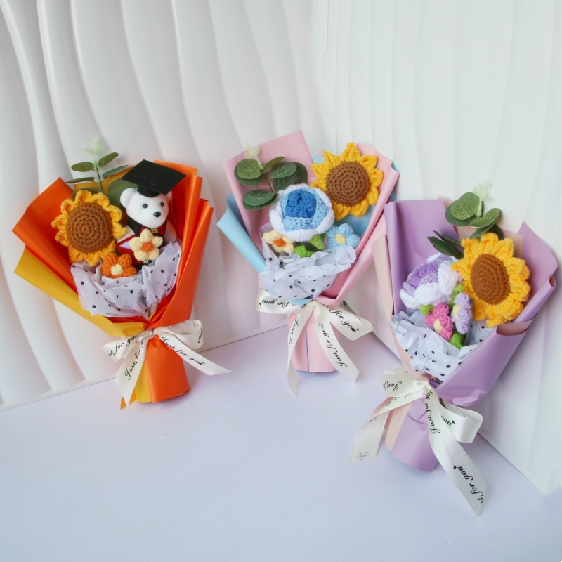 50g Weight Crochet Flowers Home Textiles & Decor Type Soap Flower Event & Party Supplies 1 Piece Quantity Holiday, Festival Occasion Flower Pattern Simple Style, Classic Style Style Simple Style Classic Style Flower Crochet Flowers Artificial Flowers 2