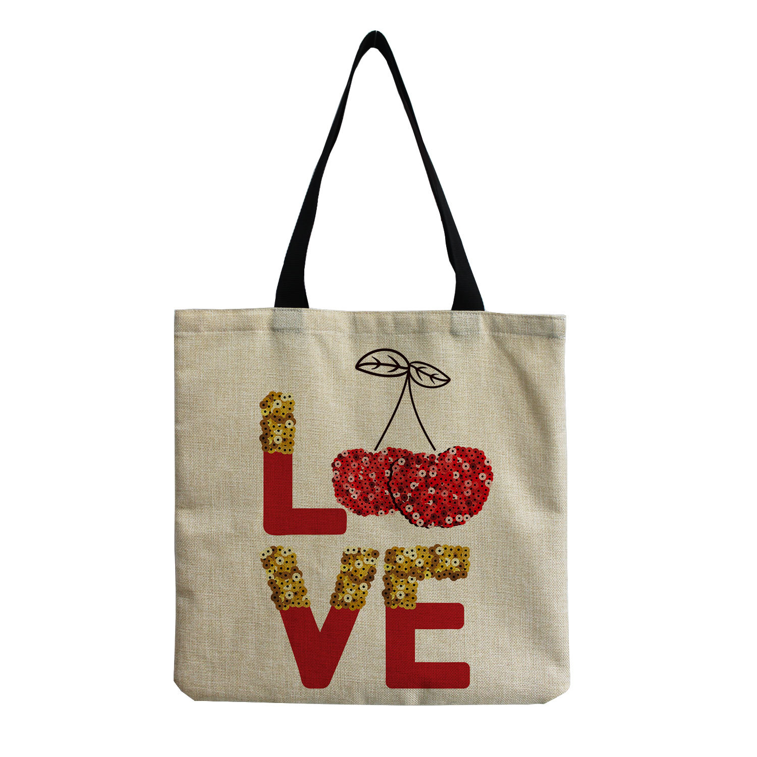 Mujeres Ropa De Calle Letra Fruta Flor Lino Bolsa De La Compra display picture 11