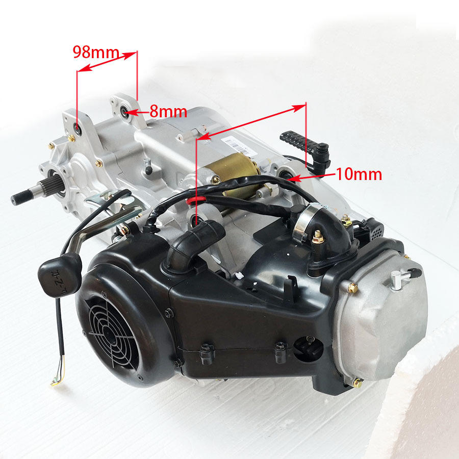 Jinlong Gy6200Cc Engine with Stepless Variable Speed Transmission (Cvt) and Reverse Gear for Beach Vehicles, Go-Karts, and Farm Vehicles, Gasoline Engine