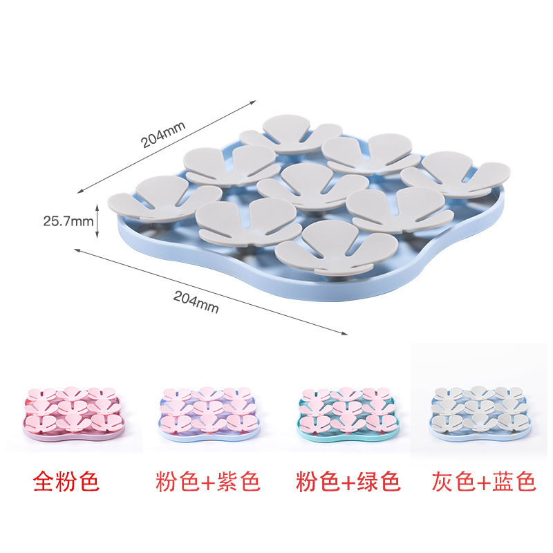 핑크+퍼플-클로버펫 슬로우 푸드 매트 (243g)