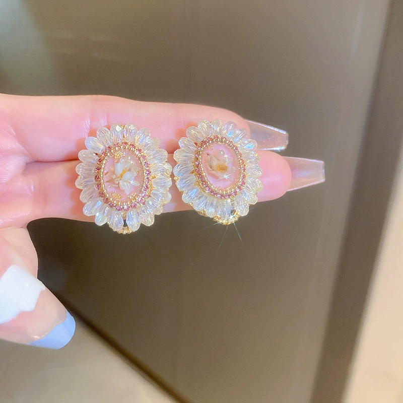 Серебряная игла, милые длинные свежие серьги с кисточками