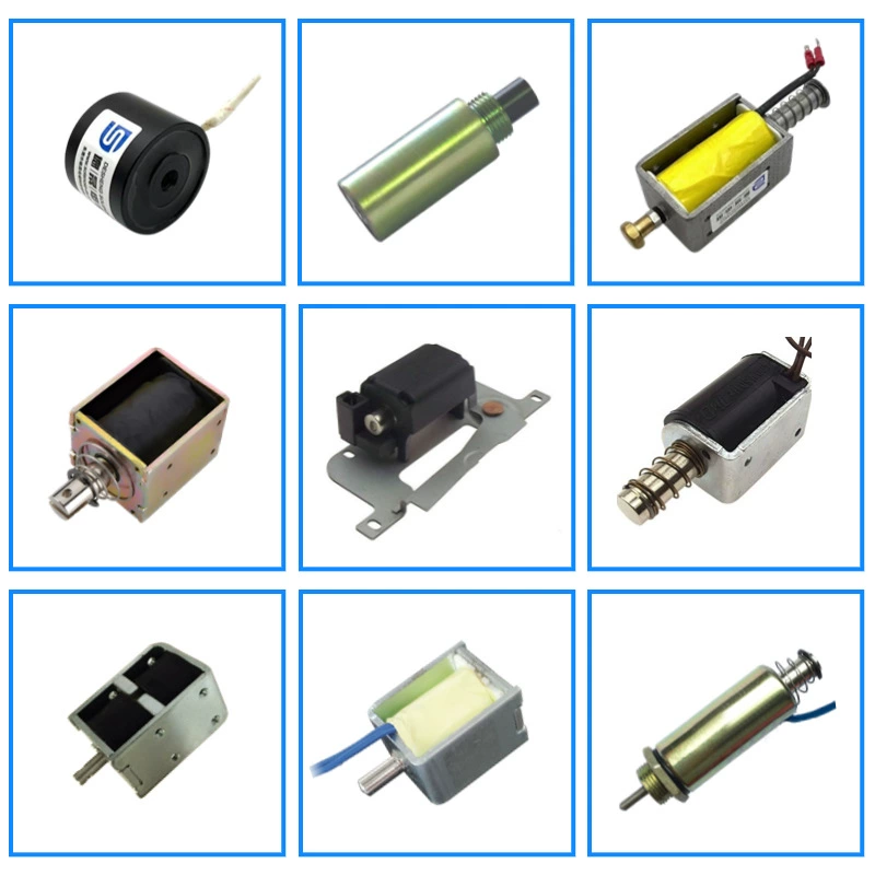 Производитель изготавливает на заказ толкающие электромагниты постоянного тока 6В/12В и электромагниты постоянного тока 24В для электронных игрушек с микрорамкой.