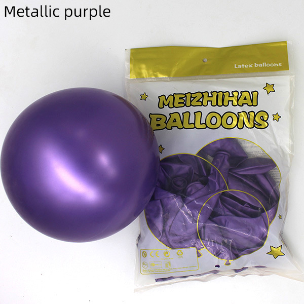 10 pulgadas 12 pulgadas globo de látex de metal para la fiesta de cumpleaños al por mayor boda boda decoración de globo