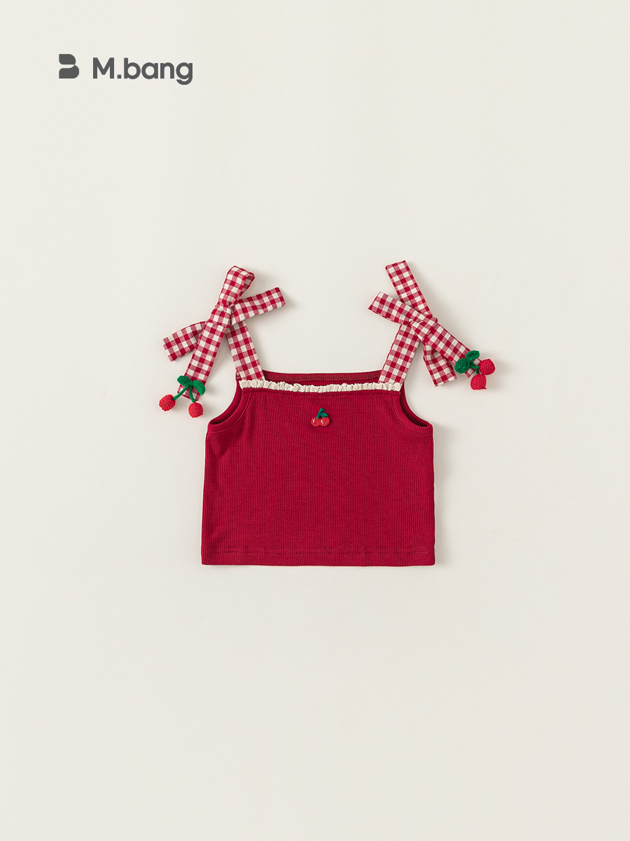 Youbao Ropa para niños Camisola de verano para niñas Chaleco dulce para niños Ropa para niños Top sin mangas Ropa exterior Tendencia XY24006