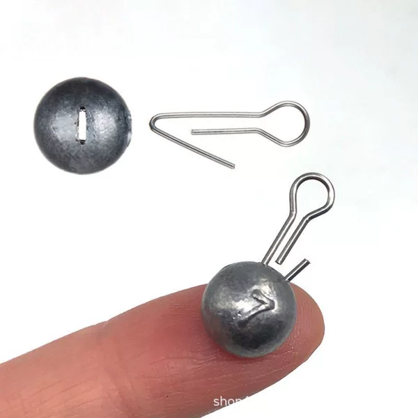 Quick-hanging lead round quick-hanging lead detachable Texas fishing group spherical counterweight lead pendant Luya Soft Bait counterweight lead Wholesale