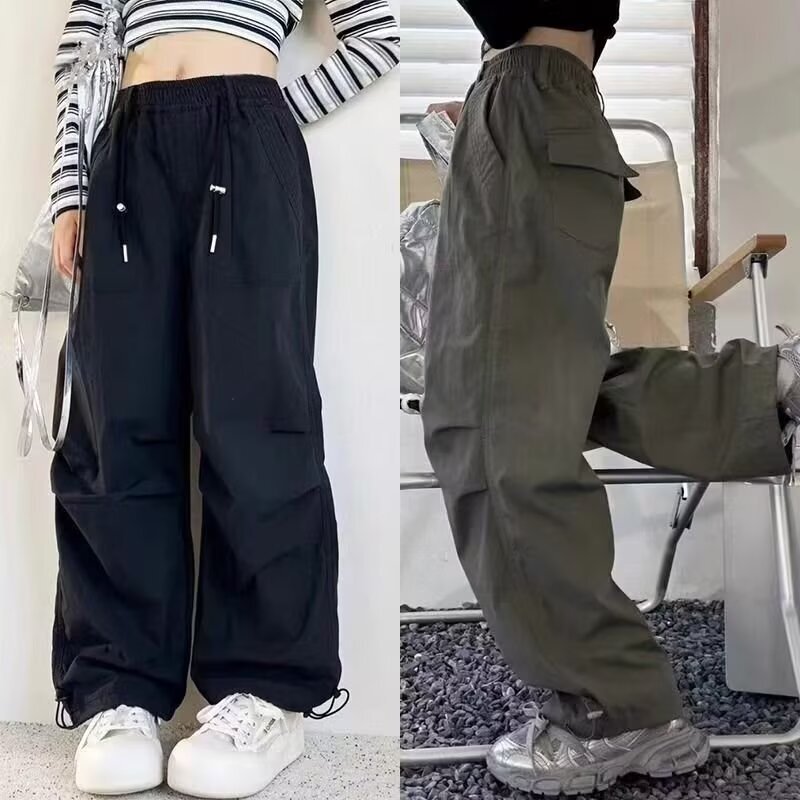 Girls' Casual Pants Boys' Cargo Pants 2025 Autumn Children's Stylish Straight Pants Paratrooper Pants for Older Children Long Pants Girls' Casual Pants Boys' Cargo Pants 2025 Autumn Children's Stylish Straight Pants Paratrooper Pants for Older Children Long Pants