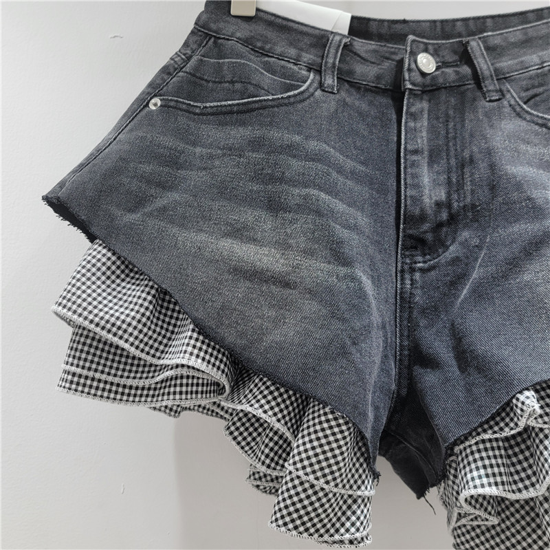 Shorts de Mezclilla de Tiro Alto para Mujer Desmontables con Empalme