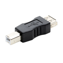 USB方型打印头 USB2.0-A母对B公转接头 USB母转打印头公转接头