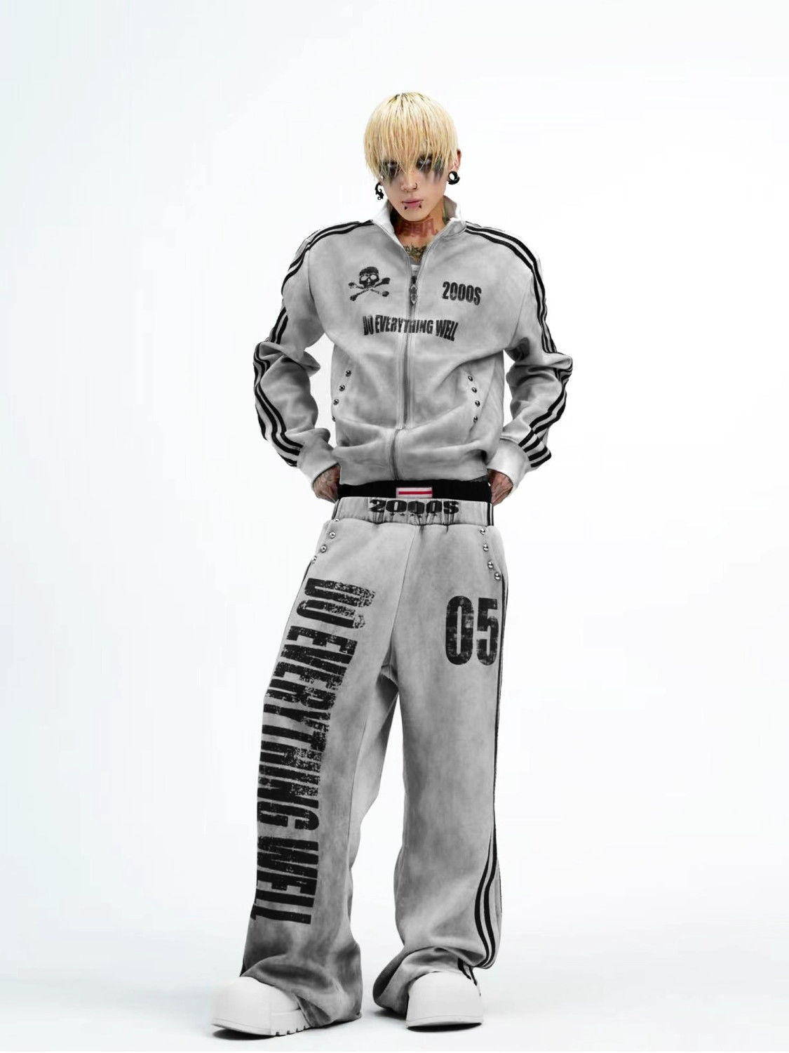 Design retro trend hoody hip-hop style