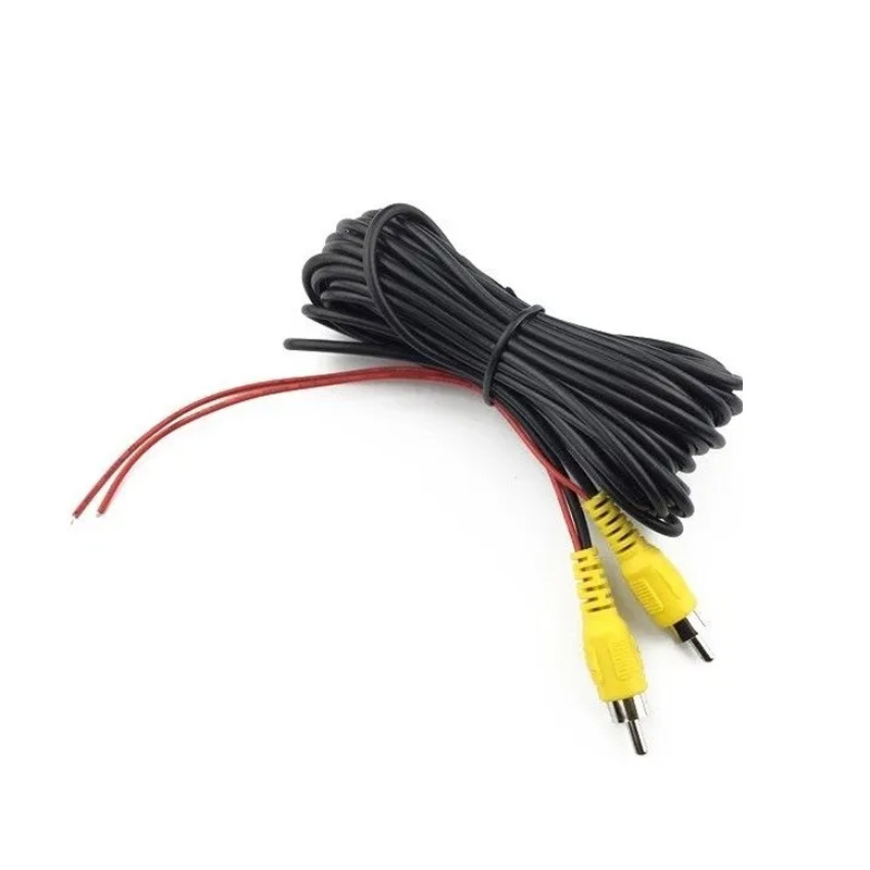 Car and truck navigation rearview AV RCA connector extension cable 6m OD3.0 thick reverse camera extension cable