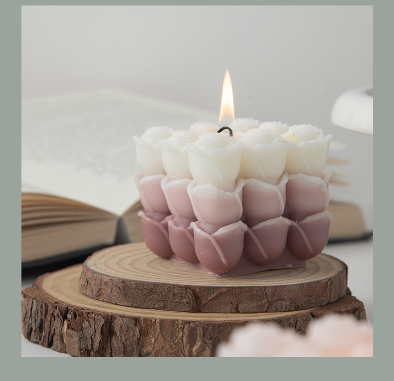 魔方香薰蜡烛伴手礼ins创意家居摆饰套装拍摄道具跨境蜡烛结婚礼详情13